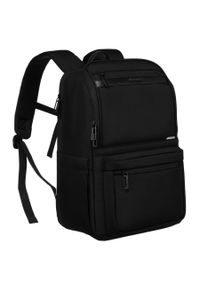 Plecak na laptopa Peterson PTN-63107 czarny. Kolor: czarny. Materiał: materiał. Styl: casual