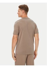 BOSS T-Shirt Logo 50553652 Beżowy ciemny Regular Fit. Kolor: beżowy. Materiał: bawełna #4
