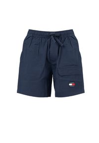 TOMMY HILFIGER - Tommy Jeans Szorty | DM0DM13222 | Mężczyzna | Biały, Czerwony, Granatowy. Okazja: na co dzień. Kolor: czerwony, biały, niebieski, wielokolorowy. Materiał: bawełna, poliamid. Wzór: aplikacja. Styl: casual #2