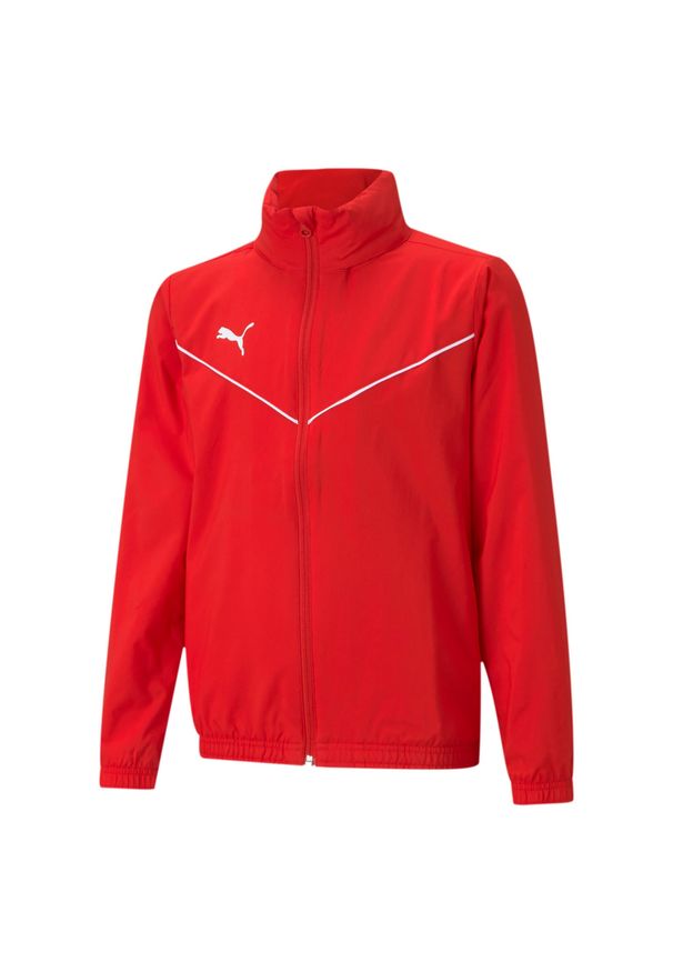 Kurtka piłkarska dla dzieci Puma teamRISE All Weather Jacket. Kolor: czerwony. Sport: piłka nożna