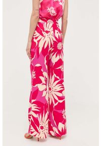 Morgan spodnie damskie szerokie high waist. Stan: podwyższony. Materiał: tkanina, poliester #3