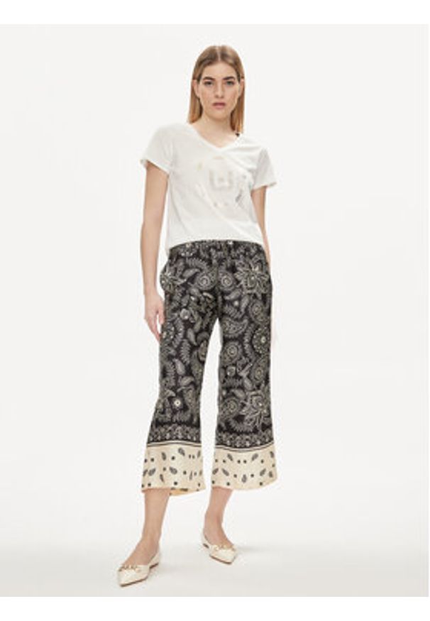 Liu Jo T-Shirt TA4137 J6040 Biały Regular Fit. Kolor: biały. Materiał: bawełna
