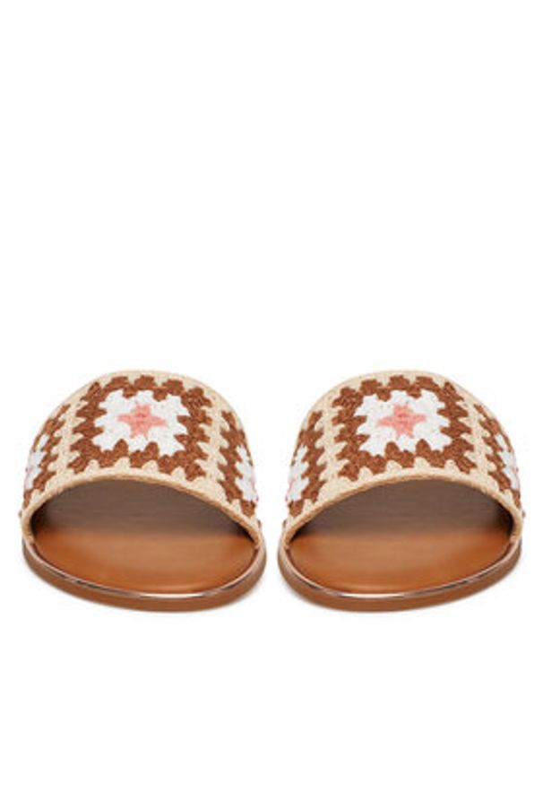 DeeZee Klapki H5728-8 Brązowy. Kolor: brązowy. Materiał: materiał