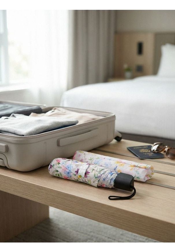 Sinsay - Parasol w kwiaty - wielobarwny. Wzór: kwiaty