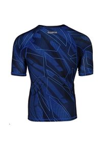 Koszulka Męska na siłownię rashguard MMA EXTREME HOBBY SHADOW. Kolor: niebieski. Materiał: elastan, poliester. Długość rękawa: krótki rękaw. Długość: krótkie. Sport: fitness