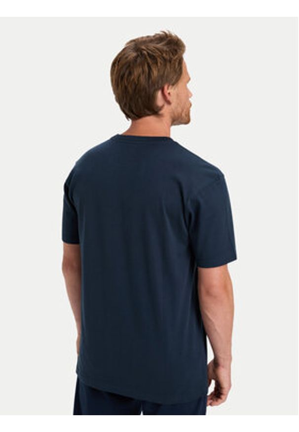 Quiksilver T-Shirt EQYZT08179 Granatowy Regular Fit. Kolor: niebieski. Materiał: bawełna