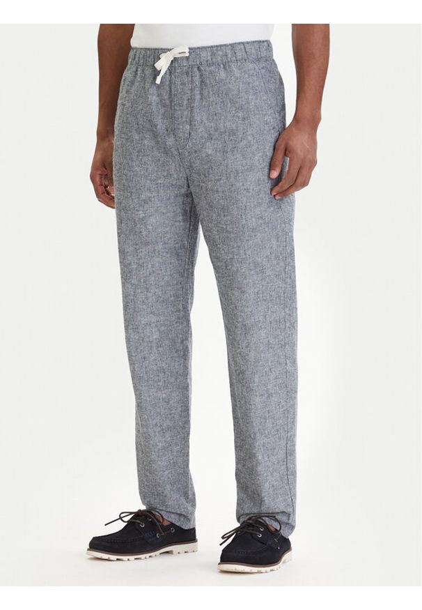 Tommy Jeans Spodnie materiałowe Sonny DM0DM22820 Niebieski Slim Fit. Kolor: niebieski. Materiał: bawełna