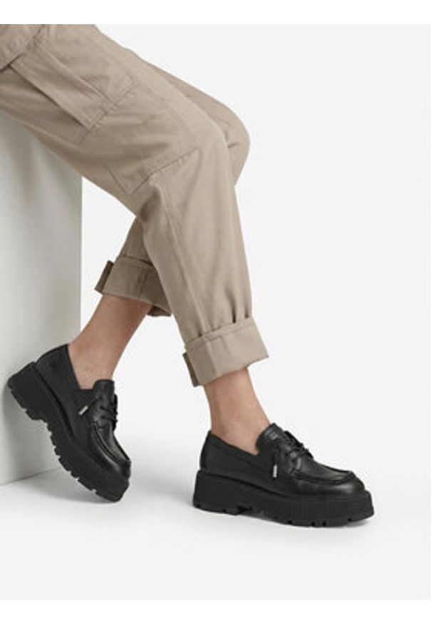 G-Star RAW - G-Star Raw Półbuty EO-ELIF-9010-25 Czarny. Kolor: czarny. Materiał: skóra