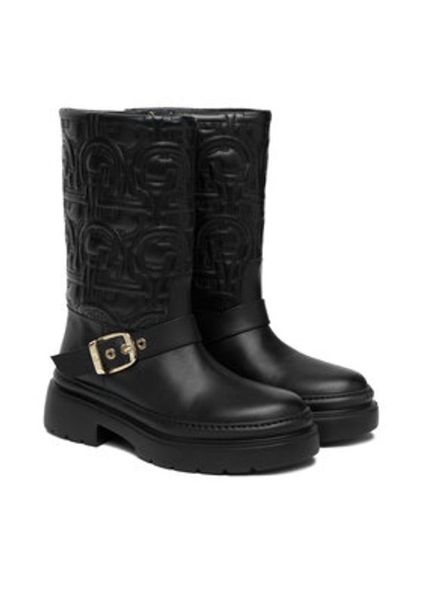 Aigner Botki 1252010 Czarny. Kolor: czarny. Materiał: skóra