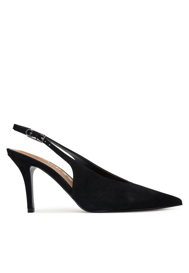 Guess Szpilki FLPPRI SUE05 Czarny. Kolor: czarny. Materiał: skóra, zamsz. Obcas: na szpilce