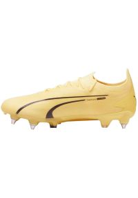 Buty piłkarskie Puma Ultra Ultimate MxSG M 107504 04 żółte. Kolor: żółty. Materiał: materiał. Szerokość cholewki: normalna. Sport: piłka nożna