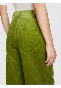 Sisley Spodnie materiałowe 453ULF040 Zielony Wide Leg. Kolor: zielony. Materiał: bawełna. Styl: street #2