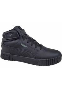 Buty do chodzenia damskie Puma Carina 2.0 Mid. Kolor: czarny. Materiał: skóra. Szerokość cholewki: normalna. Sport: turystyka piesza