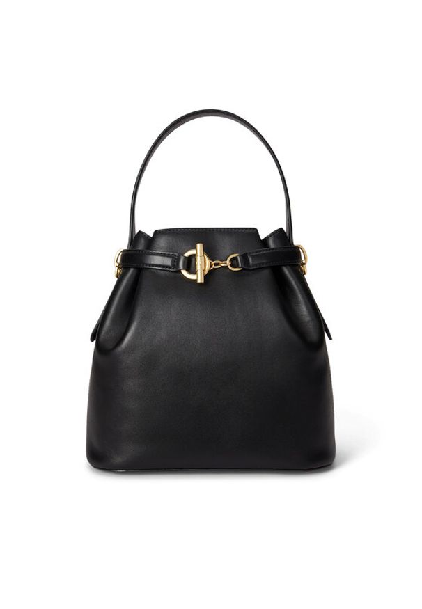 Lauren Ralph Lauren - LAUREN RALPH LAUREN Torebka 431982787001 Czarny. Kolor: czarny. Materiał: skórzane