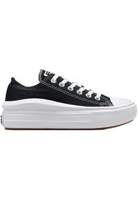 Trampki Converse Chuck Taylor All Star Move Low Top, Kobiety. Kolor: czarny. Materiał: materiał
