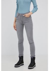 JDY jeansy damskie high waist. Stan: podwyższony. Kolor: szary