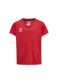Koszulka dziecięca Hummel hmlhmlCORE volley. Kolor: czerwony, wielokolorowy, różowy. Długość rękawa: raglanowy rękaw. Sezon: lato. Sport: fitness, piłka nożna #1