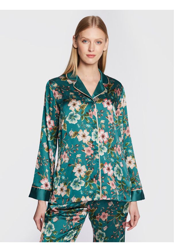 Liu Jo Koszulka piżamowa 5F2079 T2449 Zielony Regular Fit. Kolor: zielony. Materiał: syntetyk