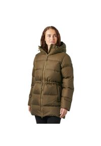 Parka damska z kapturem Helly Hansen Essence Down. Typ kołnierza: kaptur. Kolor: beżowy, wielokolorowy, brązowy. Sezon: zima #1