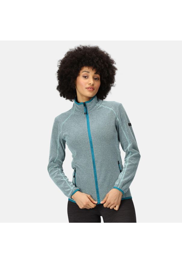 Kindwood Regatta damska turystyczna bluza z suwakiem. Kolor: niebieski. Materiał: polar