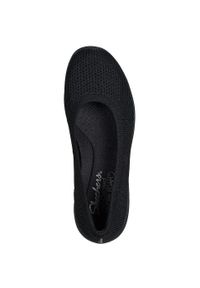 skechers - Mieszkania Skechers Arya - Fancy You, Kobiety. Kolor: czarny. Materiał: materiał
