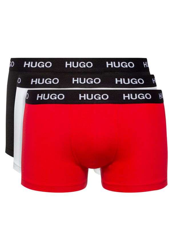 Hugo Komplet 3 par bokserek Triplet Pack 50449351 Kolorowy. Materiał: bawełna. Wzór: kolorowy
