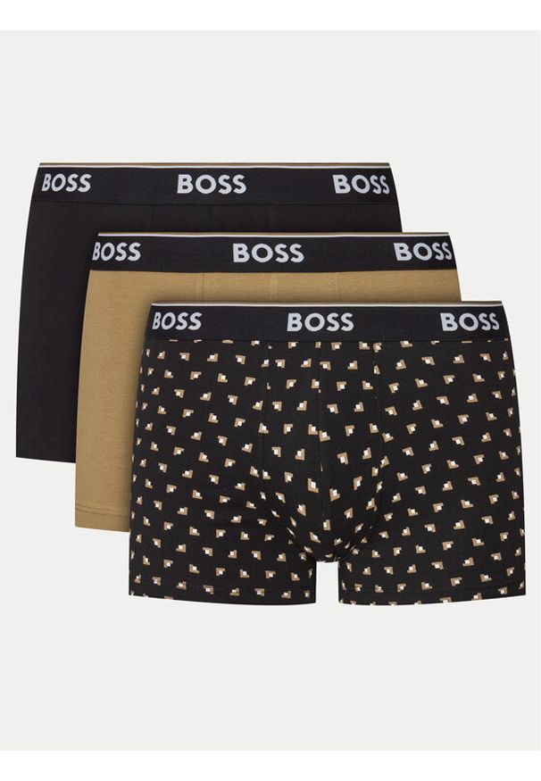 BOSS - Boss Komplet 3 par bokserek 50517829 Kolorowy. Materiał: bawełna. Wzór: kolorowy