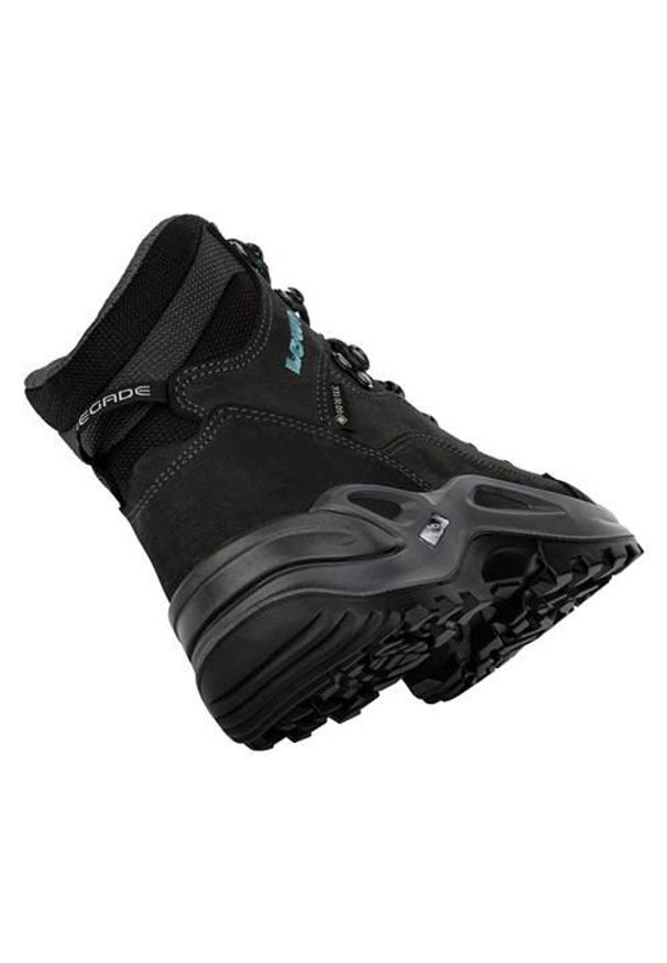 Buty trekkingowe damskie Lowa Renegade Mid Gtx. Wysokość cholewki: za kostkę. Kolor: wielokolorowy, czarny. Materiał: materiał, skóra. Szerokość cholewki: normalna