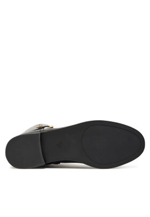 Lauren Ralph Lauren - LAUREN RALPH LAUREN Oficerki Brooke Tll 2 Bo Tal 802967769001 Czarny. Kolor: czarny. Materiał: skóra