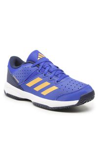 Adidas - adidas Buty Court Stabil Jr HQ3519 Niebieski. Kolor: niebieski. Materiał: skóra