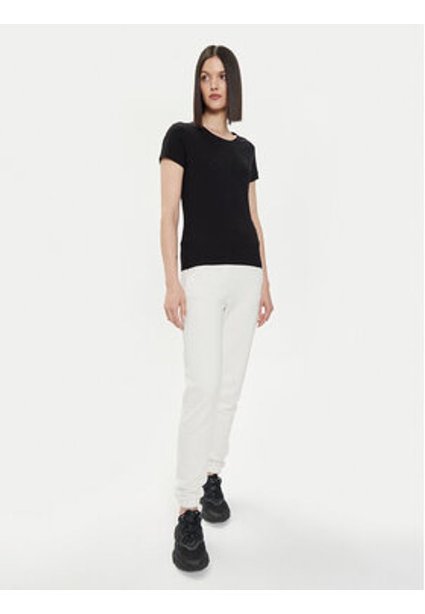 4f - 4F T-Shirt 4FWSS24TTSHF1163 Czarny Slim Fit. Kolor: czarny. Materiał: bawełna
