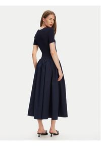 STAUD Sukienka codzienna Laroquette R25S2252PM Granatowy Regular Fit. Okazja: na co dzień. Kolor: niebieski. Materiał: bawełna. Typ sukienki: proste. Styl: casual #4