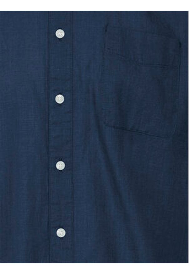 Blend Koszula 20716368 Granatowy Regular Fit. Kolor: niebieski. Materiał: bawełna