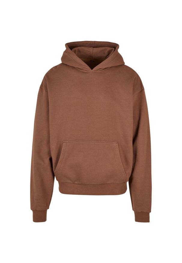 BUILD YOUR BRAND - Bawełniana Bluza Z Kapturem Dla Dorosłych Unisex Ultra Heavyweight Boxy Hoodie. Typ kołnierza: kaptur. Kolor: brązowy. Materiał: bawełna