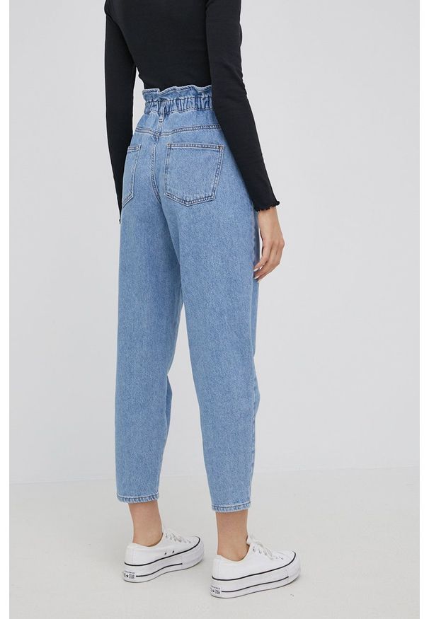only - Only jeansy damskie high waist. Stan: podwyższony. Kolor: niebieski