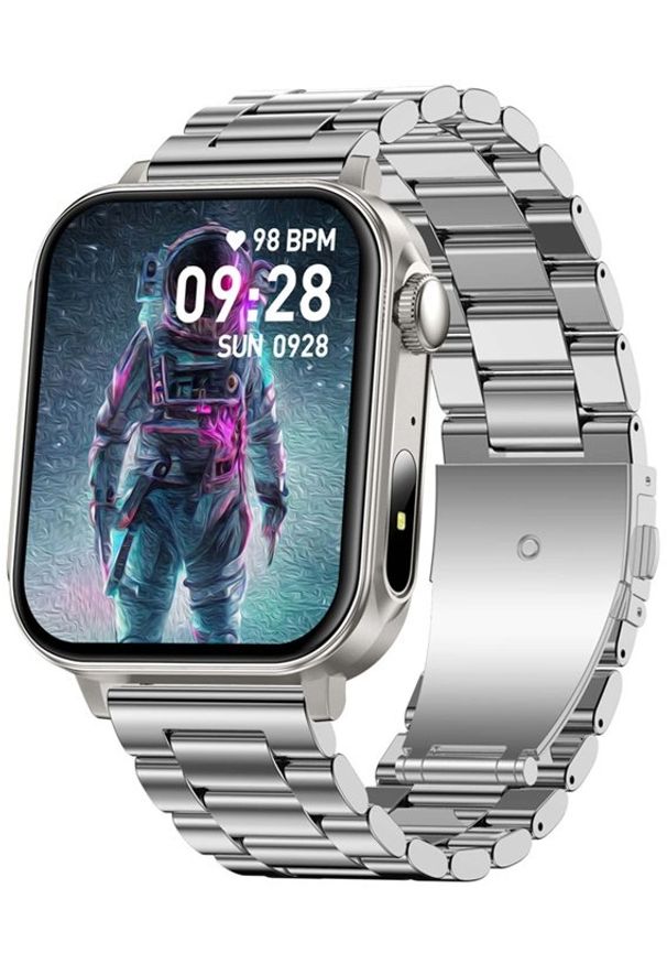 Smartwatch Colmi P80 Srebrny (P80 Steel Silver). Rodzaj zegarka: smartwatch. Kolor: srebrny