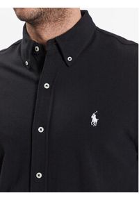 Polo Ralph Lauren Koszula 710654408089 Czarny Regular Fit. Typ kołnierza: polo. Kolor: czarny. Materiał: bawełna #5