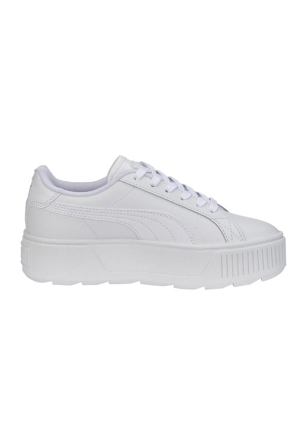 Buty do chodzenia dla dzieci Puma Karmen L JR. Kolor: biały. Materiał: skóra, guma, tkanina. Sport: turystyka piesza