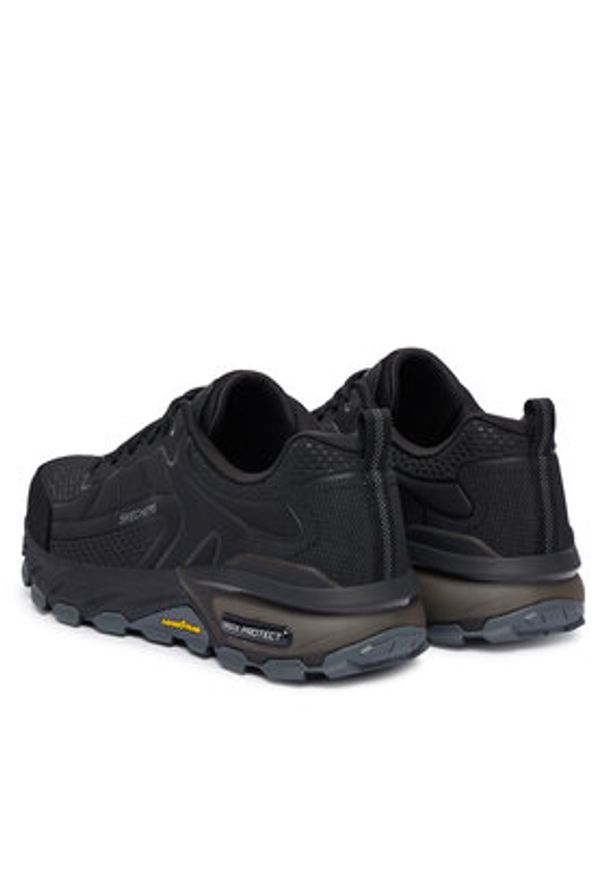 skechers - Skechers Trekkingi Max Protect 237672 BKCC Czarny. Kolor: czarny. Materiał: skóra. Sport: turystyka piesza