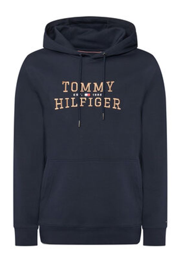 TOMMY HILFIGER - Tommy Hilfiger Bluza Icon Intechno MW0MW42528 Granatowy Regular Fit. Kolor: niebieski. Materiał: bawełna