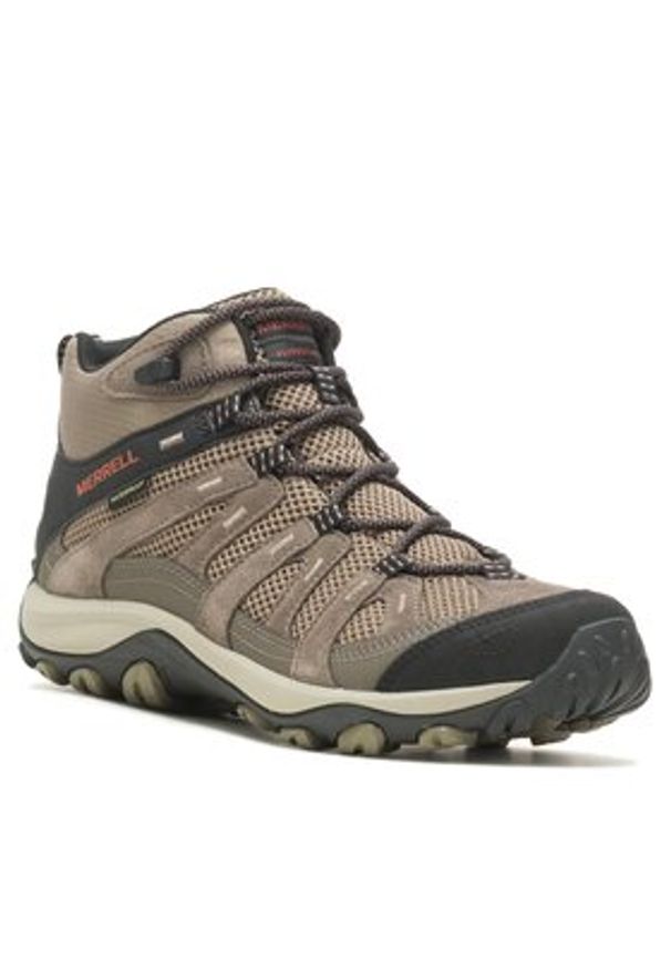 Merrell Trekkingi Alverstone 2 Mid Wp J036925 Brązowy. Kolor: brązowy. Materiał: zamsz, skóra. Sport: turystyka piesza