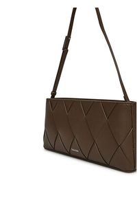 Calvin Klein Torebka Ck Woven Elongated Shoulder Bag K60K612992 Brązowy. Kolor: brązowy. Materiał: skórzane #3