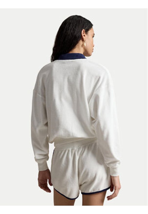 Polo Ralph Lauren Bluza 211A12737002 Biały Relaxed Fit. Typ kołnierza: polo. Kolor: biały. Materiał: bawełna