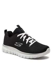 skechers - Skechers Sneakersy Get Connected 12615/BKW Czarny. Kolor: czarny. Materiał: materiał