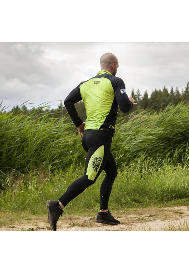 Bluza męska do biegania rozpinana EXTREME HOBBY CALEIDOSCOPE. Kolor: zielony. Materiał: poliester, elastan. Sezon: wiosna, jesień. Sport: bieganie