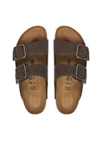 Birkenstock Klapki Arizona Wire Buckle 1032764 Beżowy ciemny. Kolor: beżowy. Materiał: nubuk, skóra #3