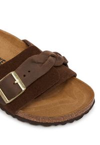 Birkenstock Klapki Oita Braided 1031734 Brązowy. Kolor: brązowy. Materiał: skóra, zamsz #4