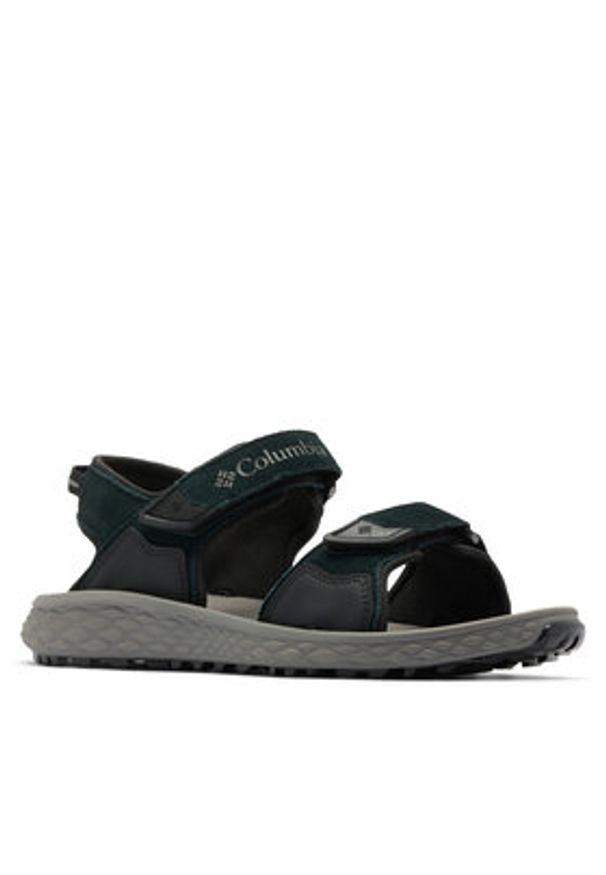 columbia - Columbia Sandały Konos Hiker 2-Strap 2121561 Czarny. Kolor: czarny. Materiał: zamsz, skóra