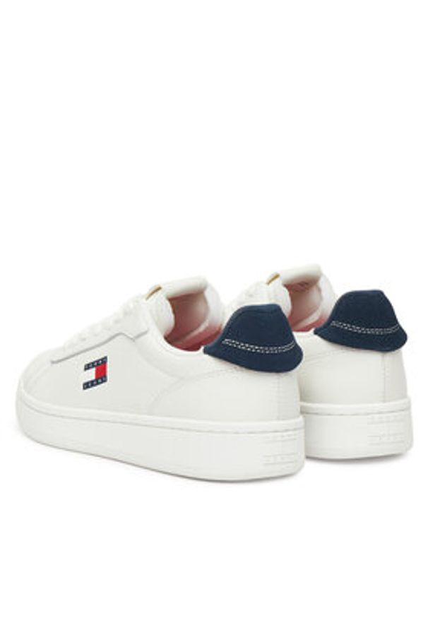 Tommy Jeans Sneakersy Archive' 98 EN0EN02815 Biały. Kolor: biały. Materiał: skóra