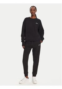 BOSS Spodnie dresowe 50540278 Czarny Regular Fit. Kolor: czarny. Materiał: dresówka